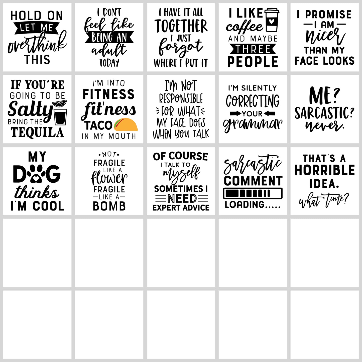 Funny Quotes SVG Bundle | Resell Rights Included