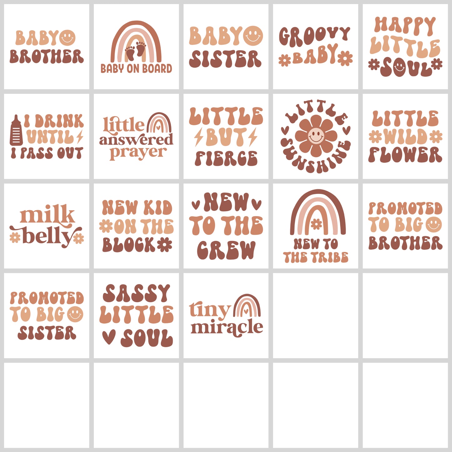 Boho Baby SVG Bundle | Resell Rights Included