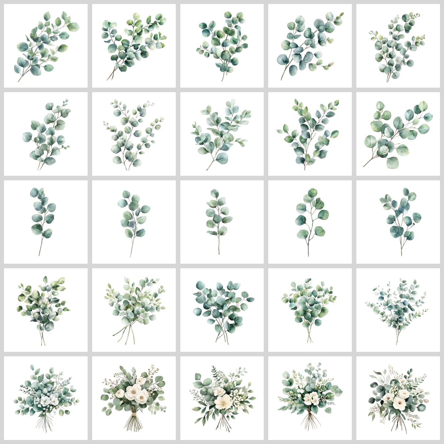 Eucalyptus Clipart Pack | Resell Rights Included