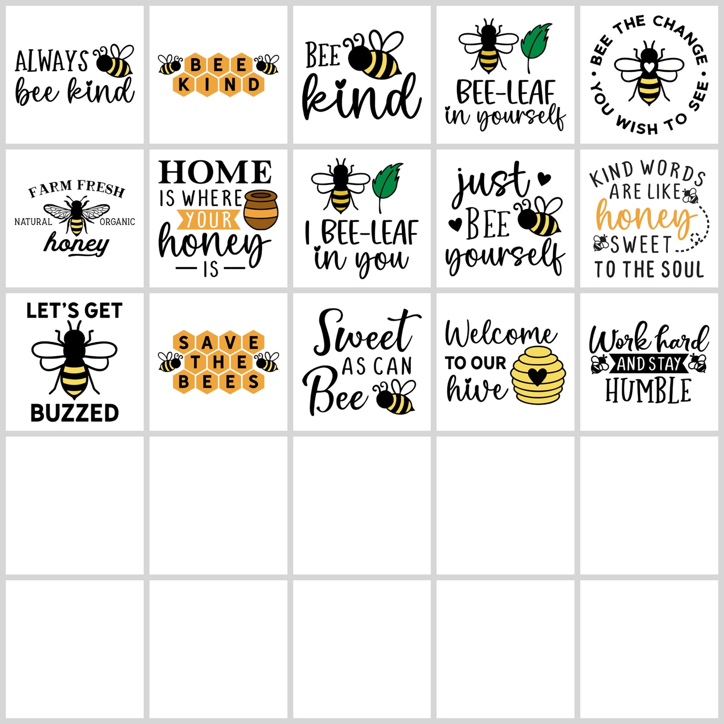 Bee Quotes SVG Bundle | Resell Rights Included
