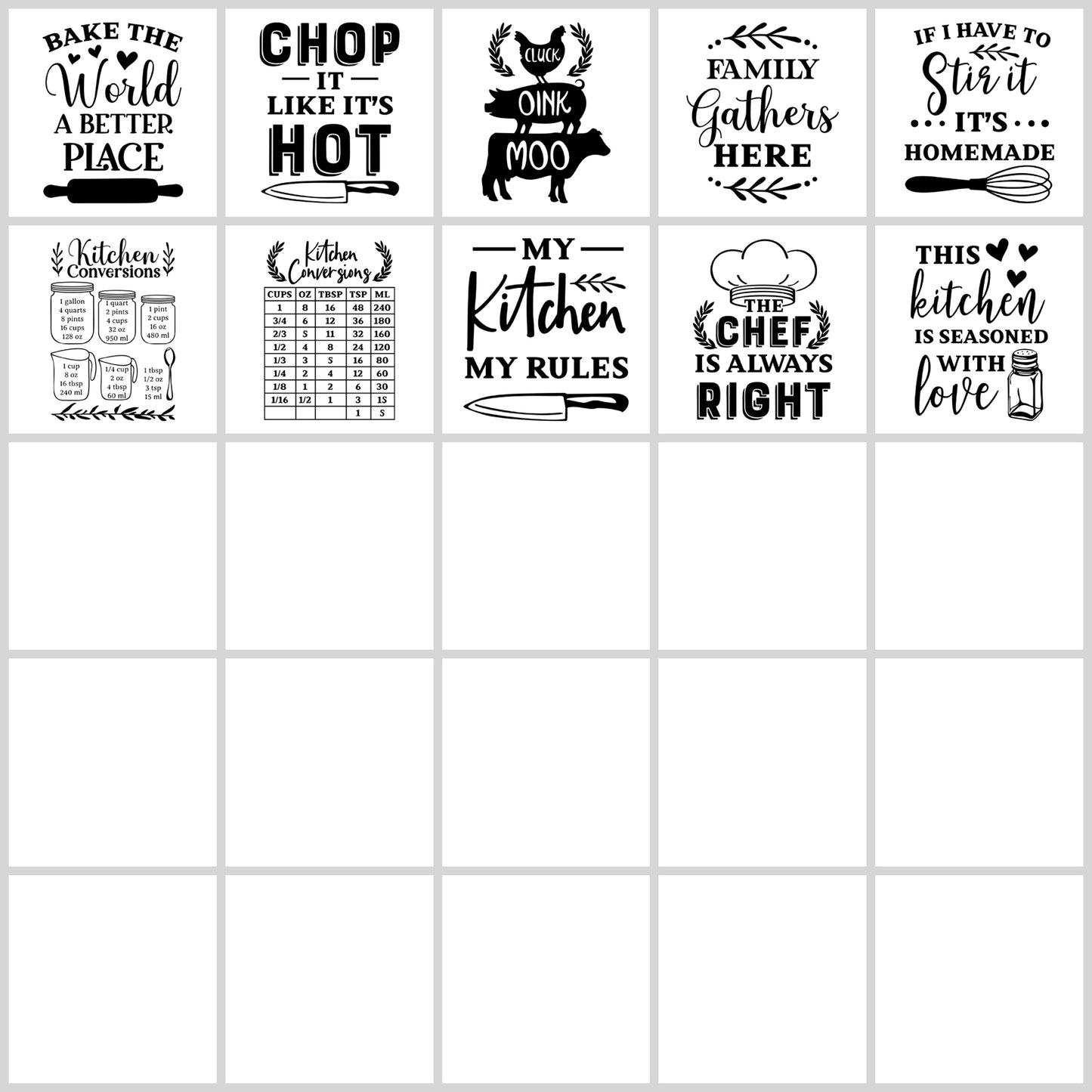 Cutting Board SVG Bundle | Resell Rights Included