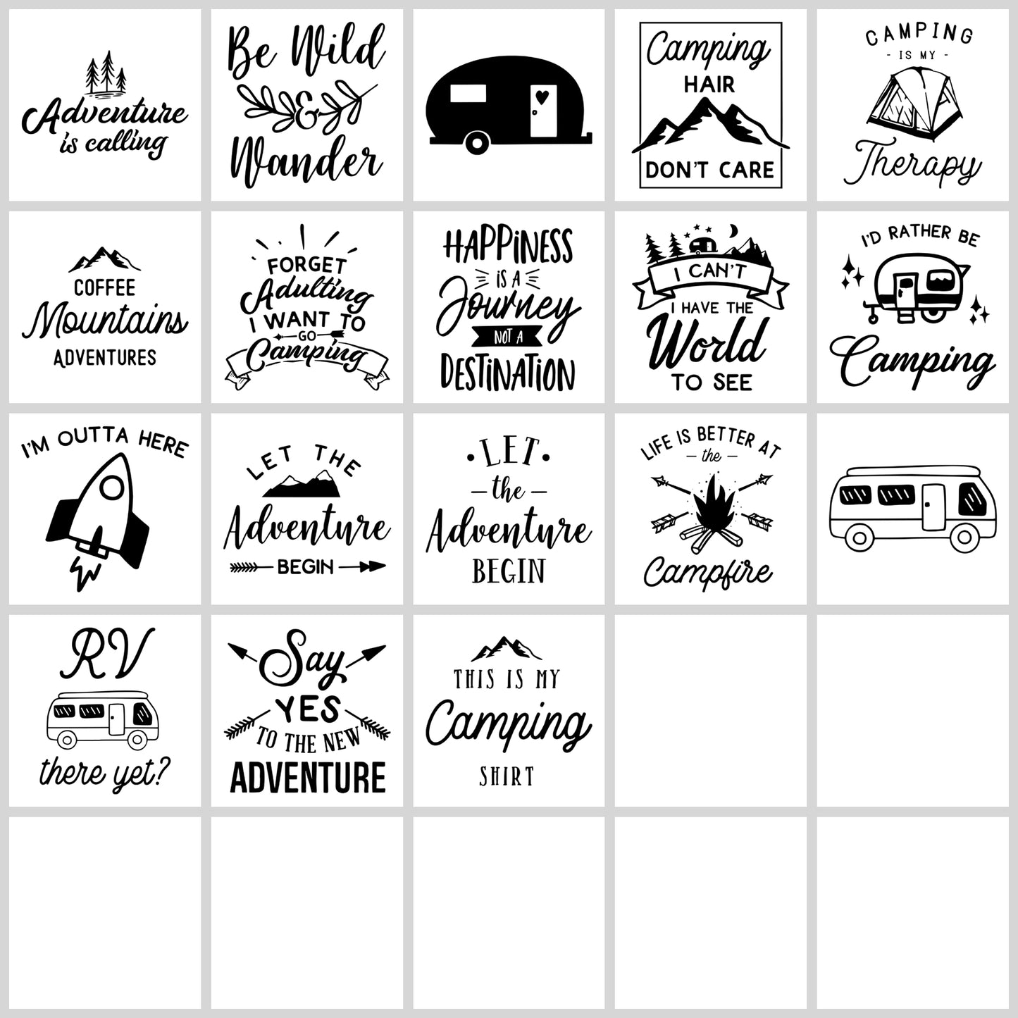 Camping SVG Bundle | Resell Rights Included