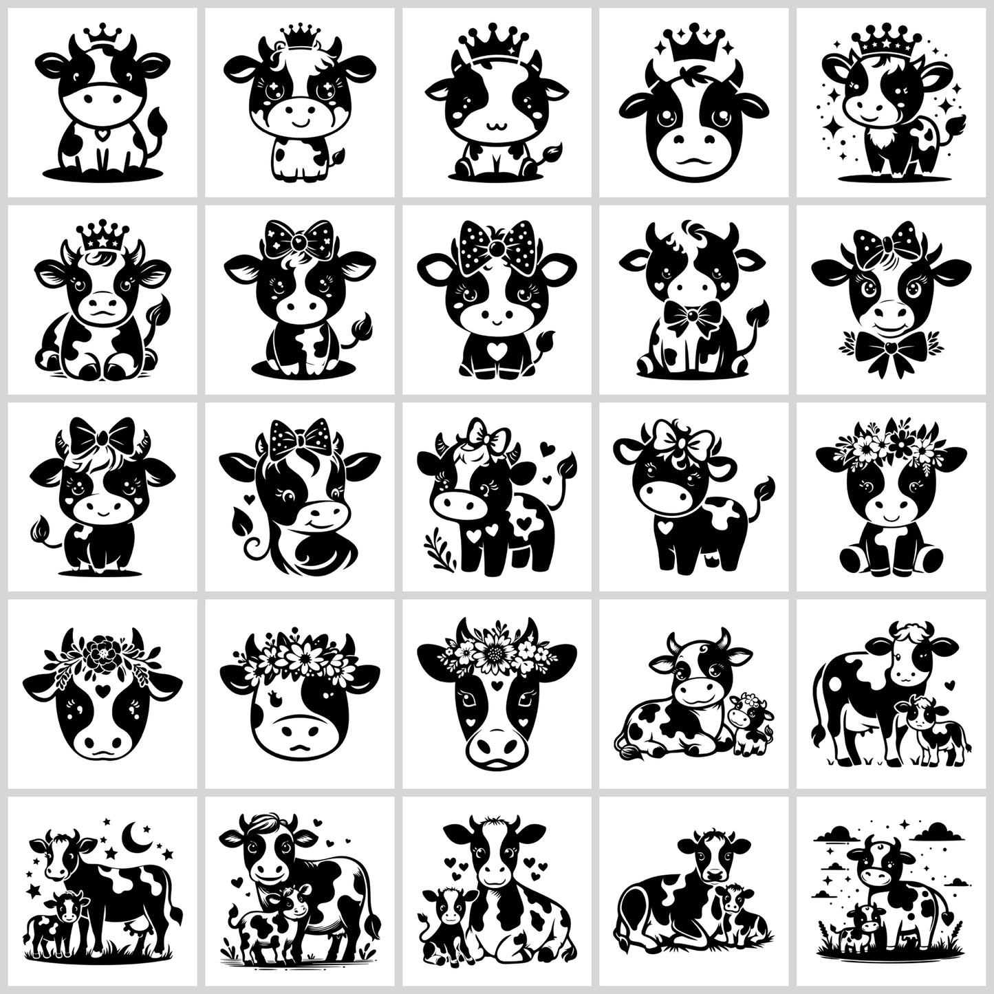 Cow SVG Bundle | Resell Rights Included