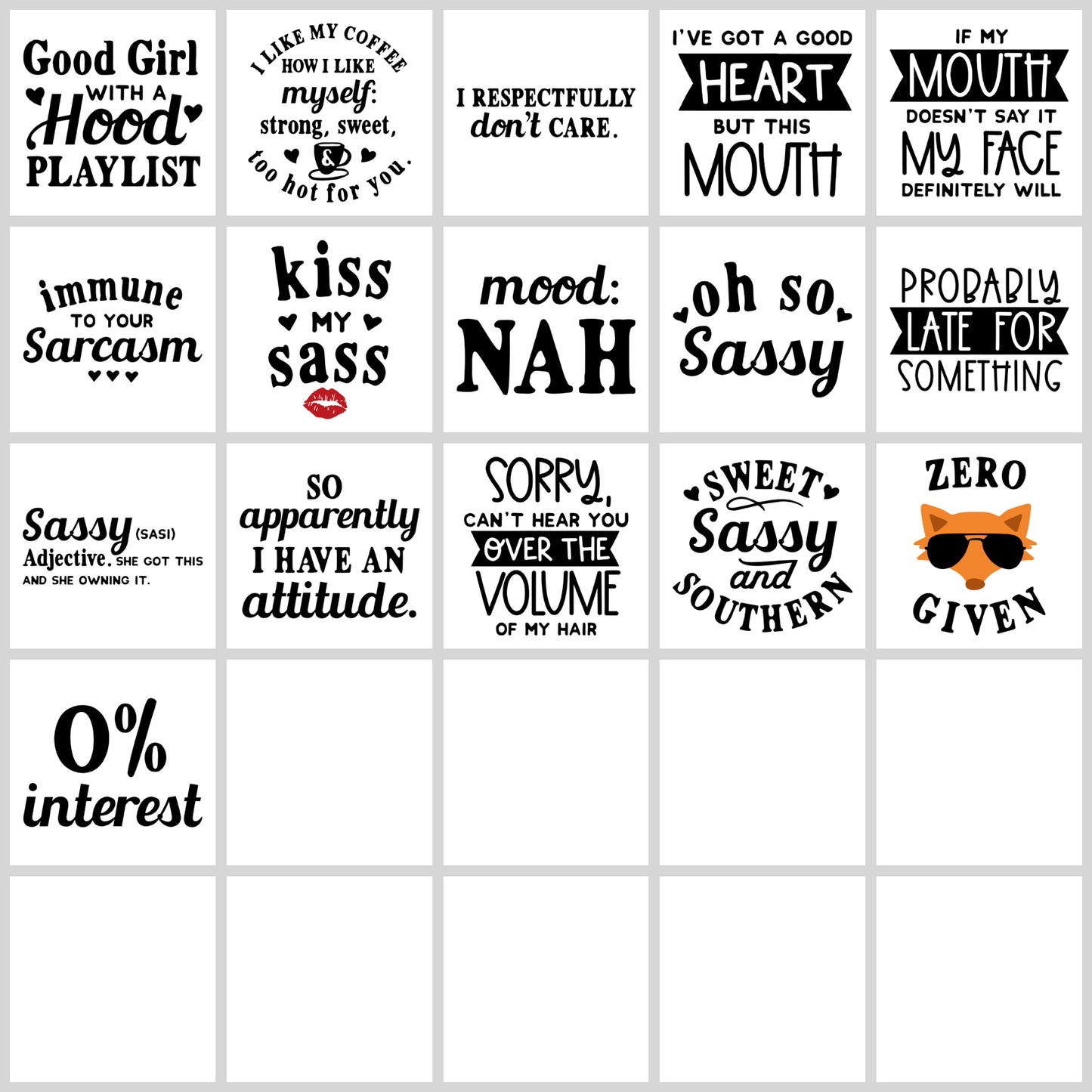 Sassy Quotes SVG Bundle | Resell Rights Included
