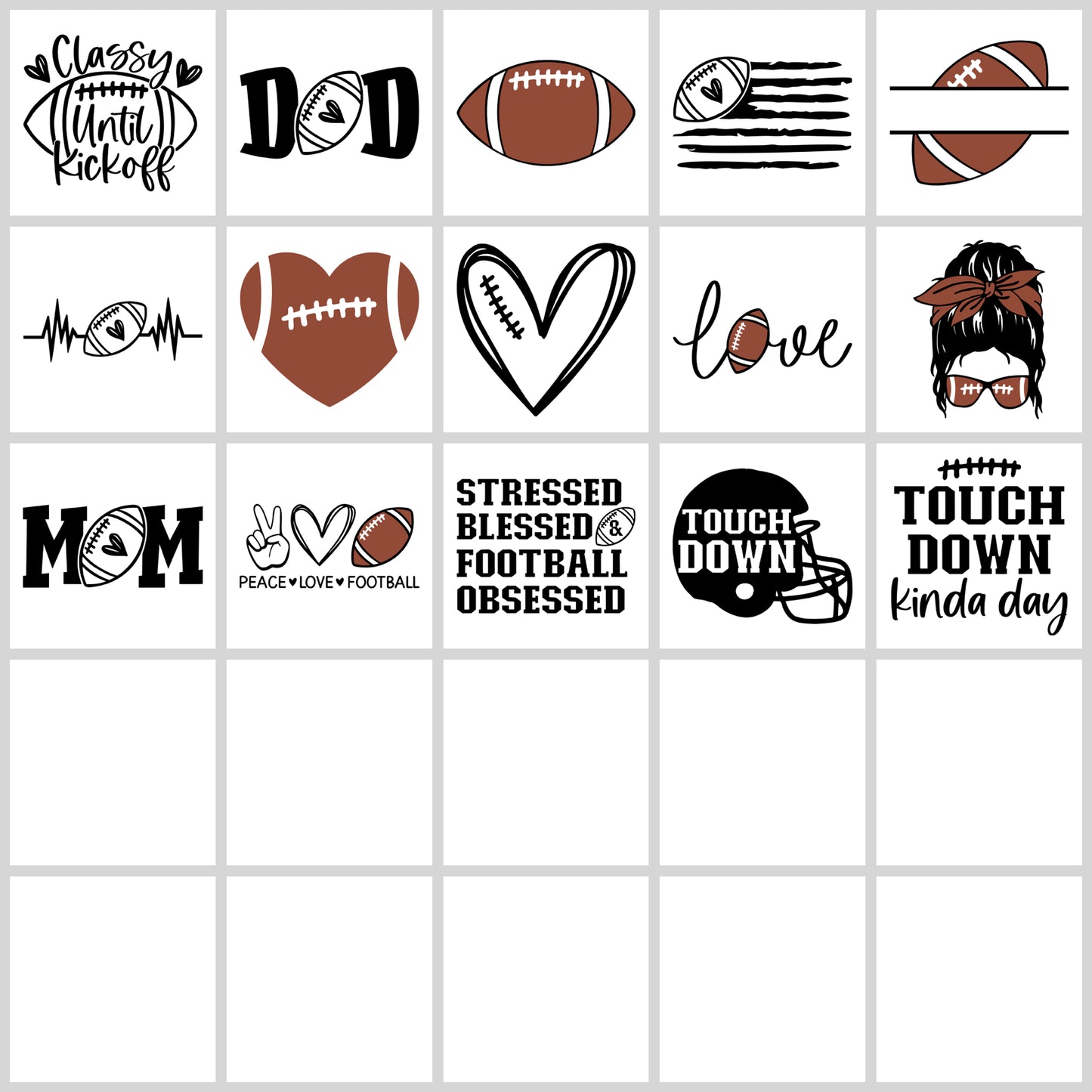 Football SVG Bundle | Resell Rights Included