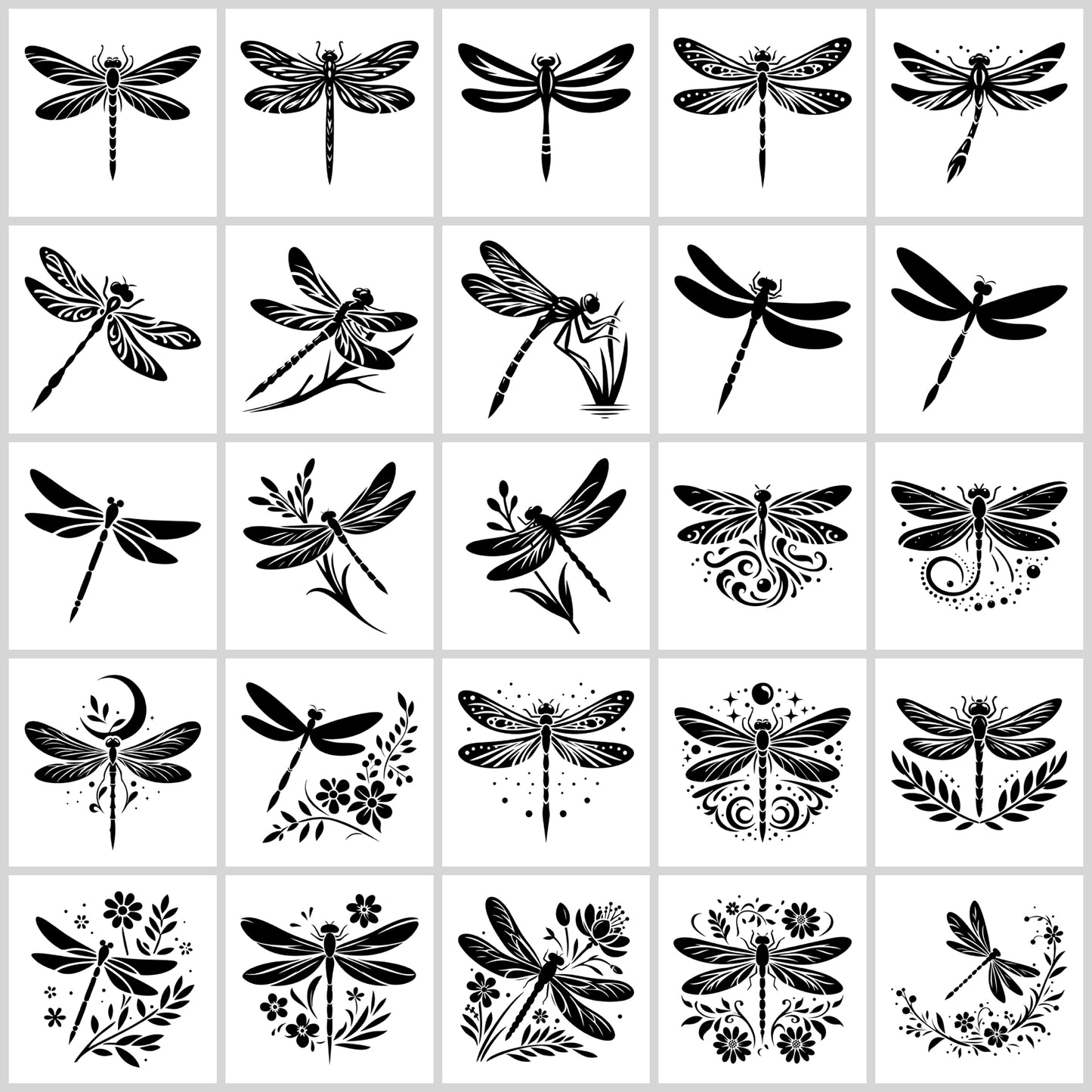 Dragonfly SVG Bundle | Resell Rights Included