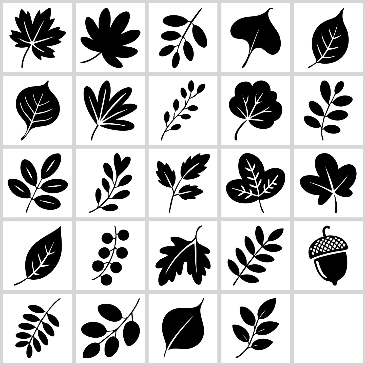 Fall Leaves Silhouette SVG Bundle | Resell Rights Included