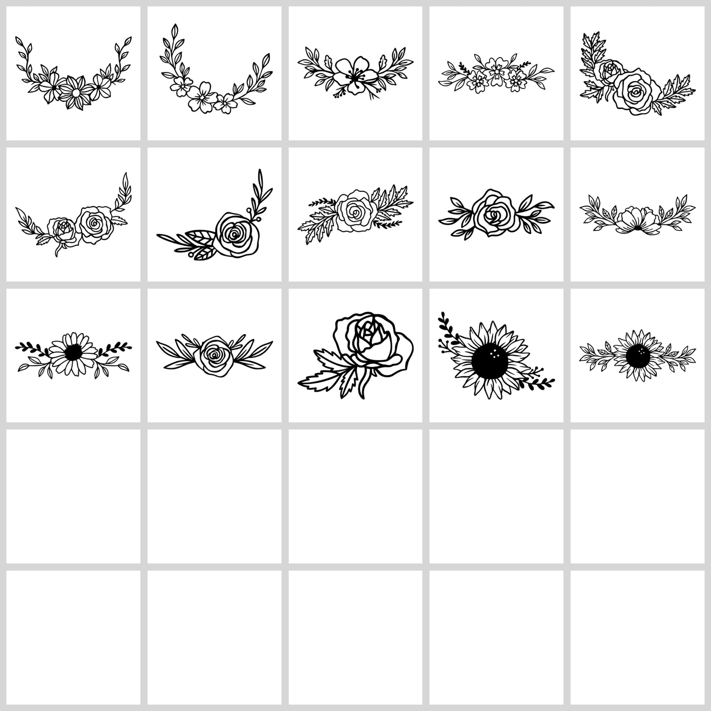Flower SVG Bundle | Resell Rights Included