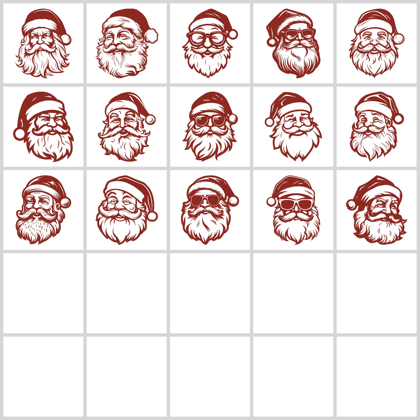 Vintage Santa SVG Bundle | Resell Rights Included