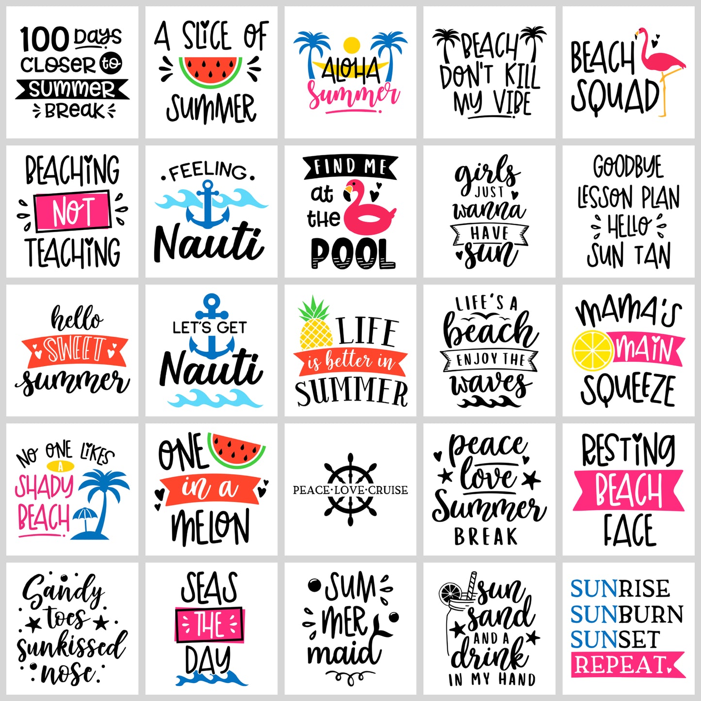 Summer SVG Bundle | Resell Rights Included