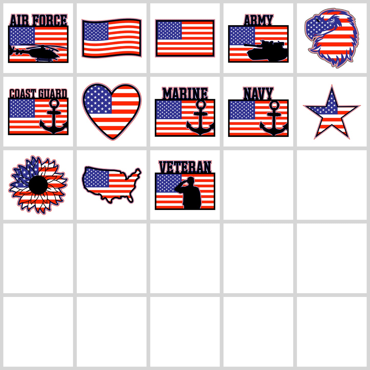 3D American Flag SVG Bundle | Resell Rights Included