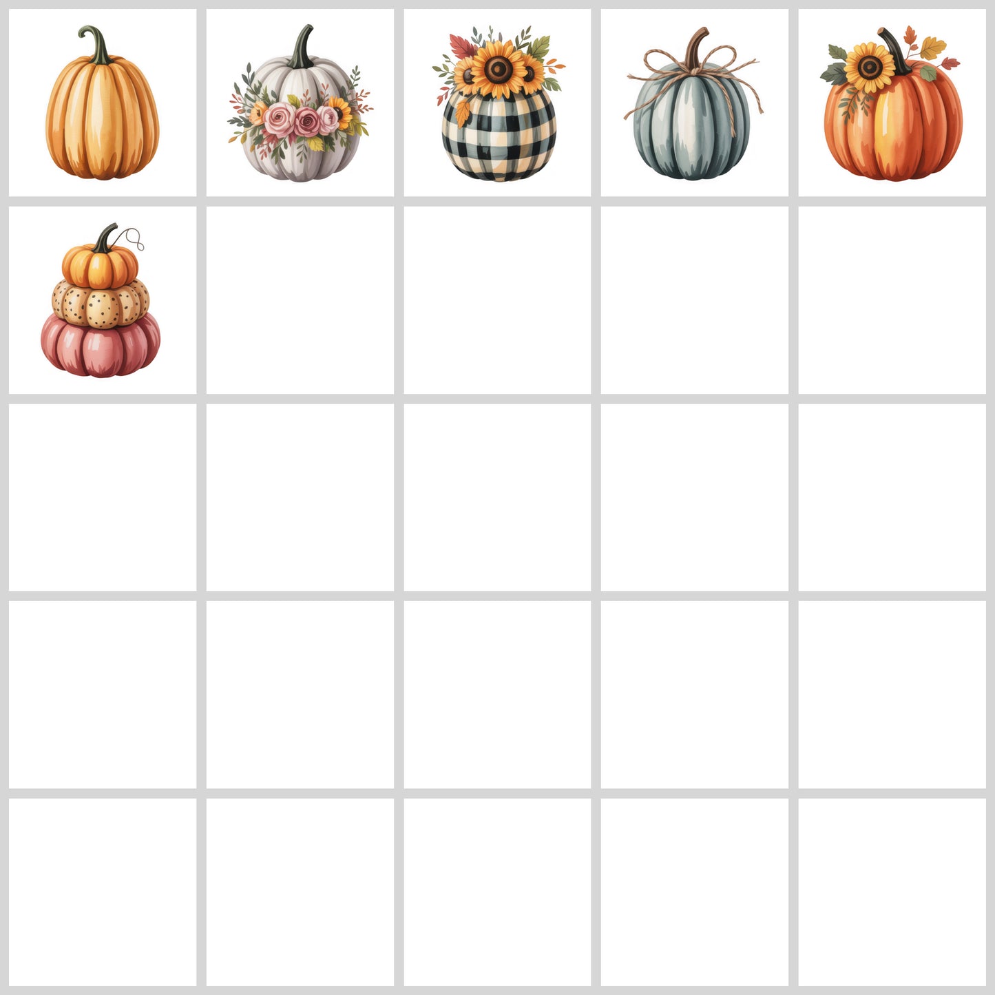 Pumpkin Clipart Pack | Resell Rights Included