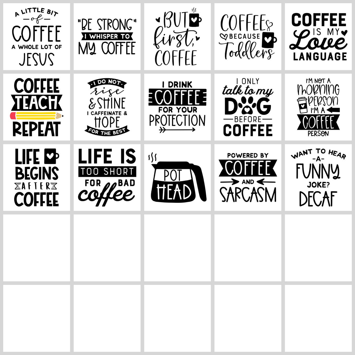 Coffee SVG Bundle | Resell Rights Included