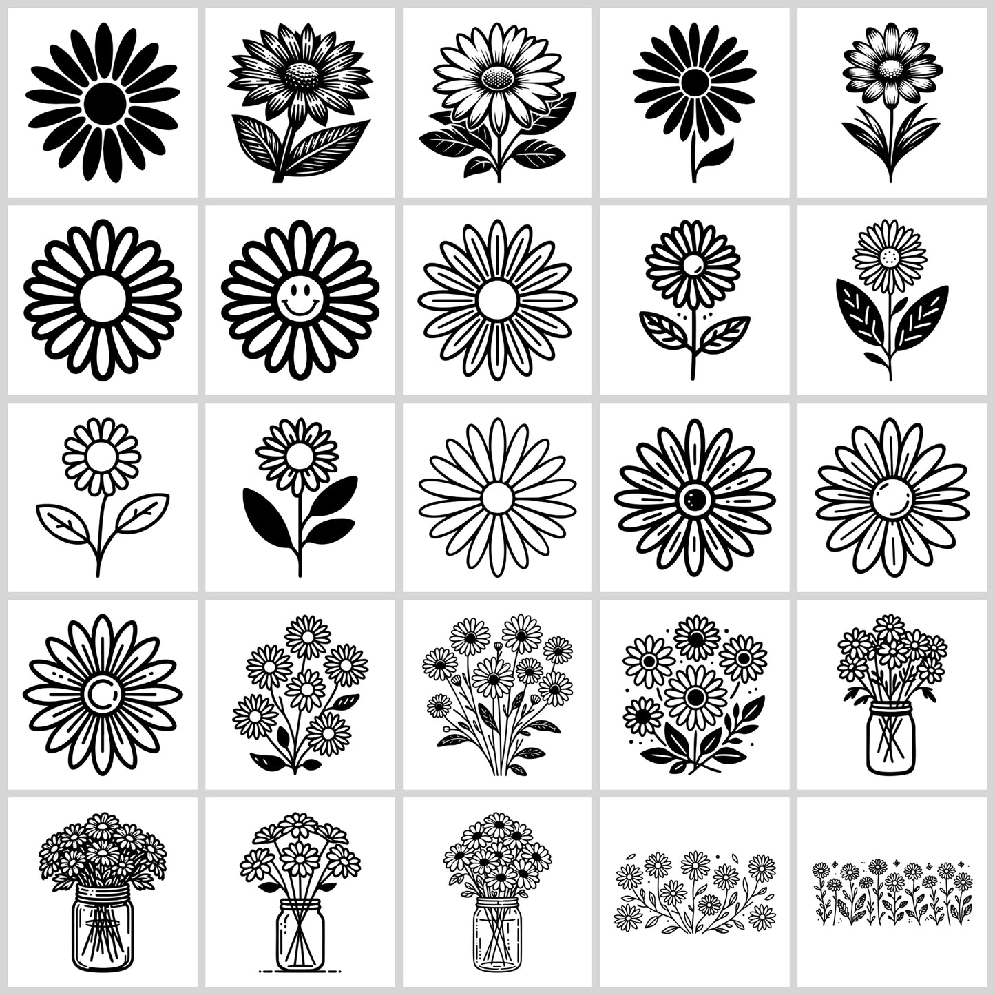 Daisy SVG Bundle | Resell Rights Included