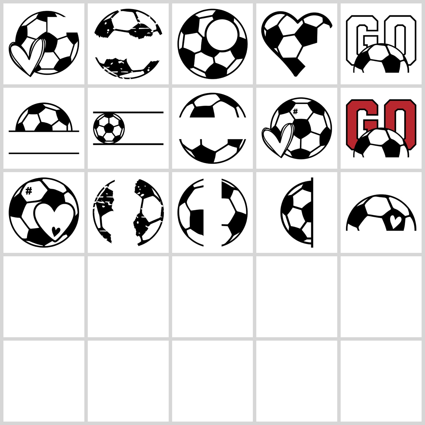 Soccer Monogram SVG Bundle | Resell Rights Included