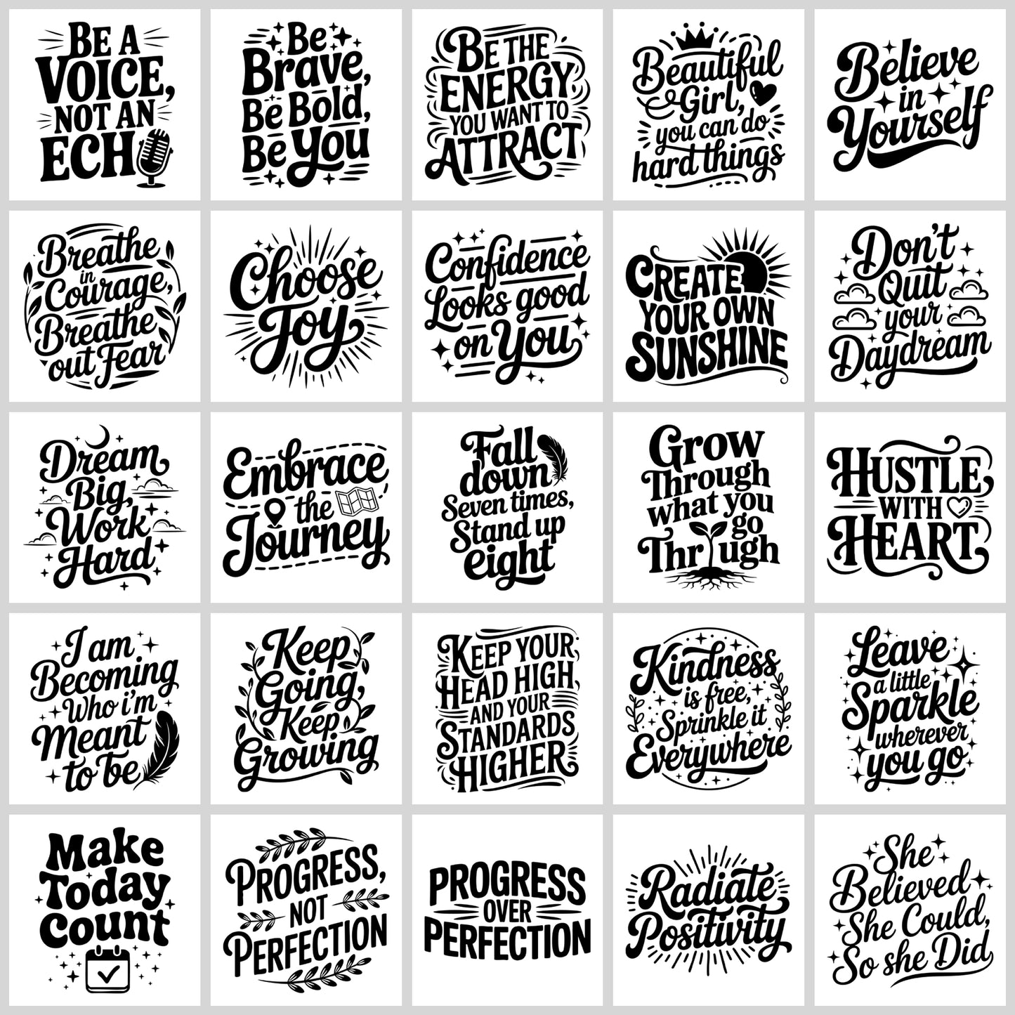Inspirational SVG Bundle | Resell Rights Included