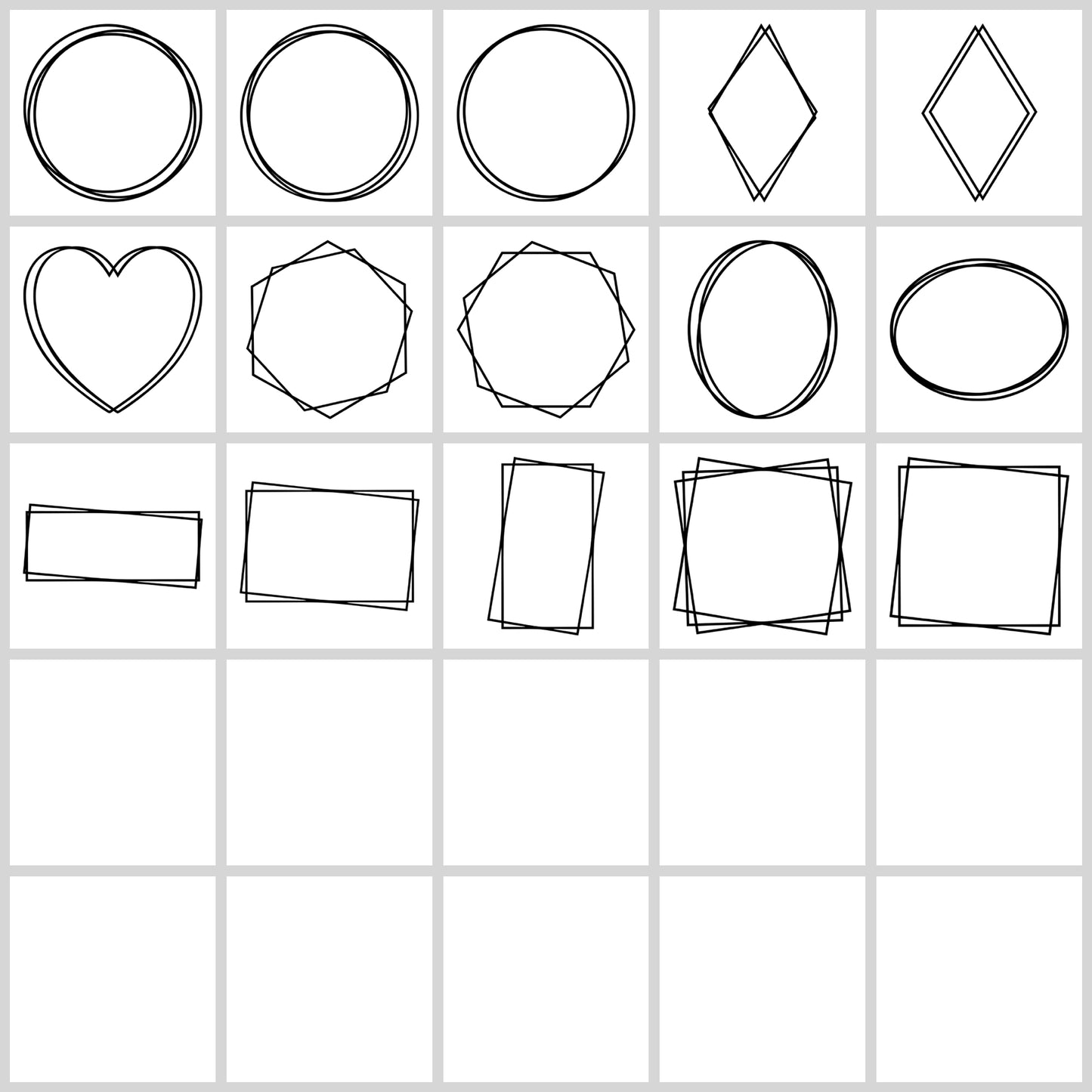 Double Frame SVG Bundle | Resell Rights Included