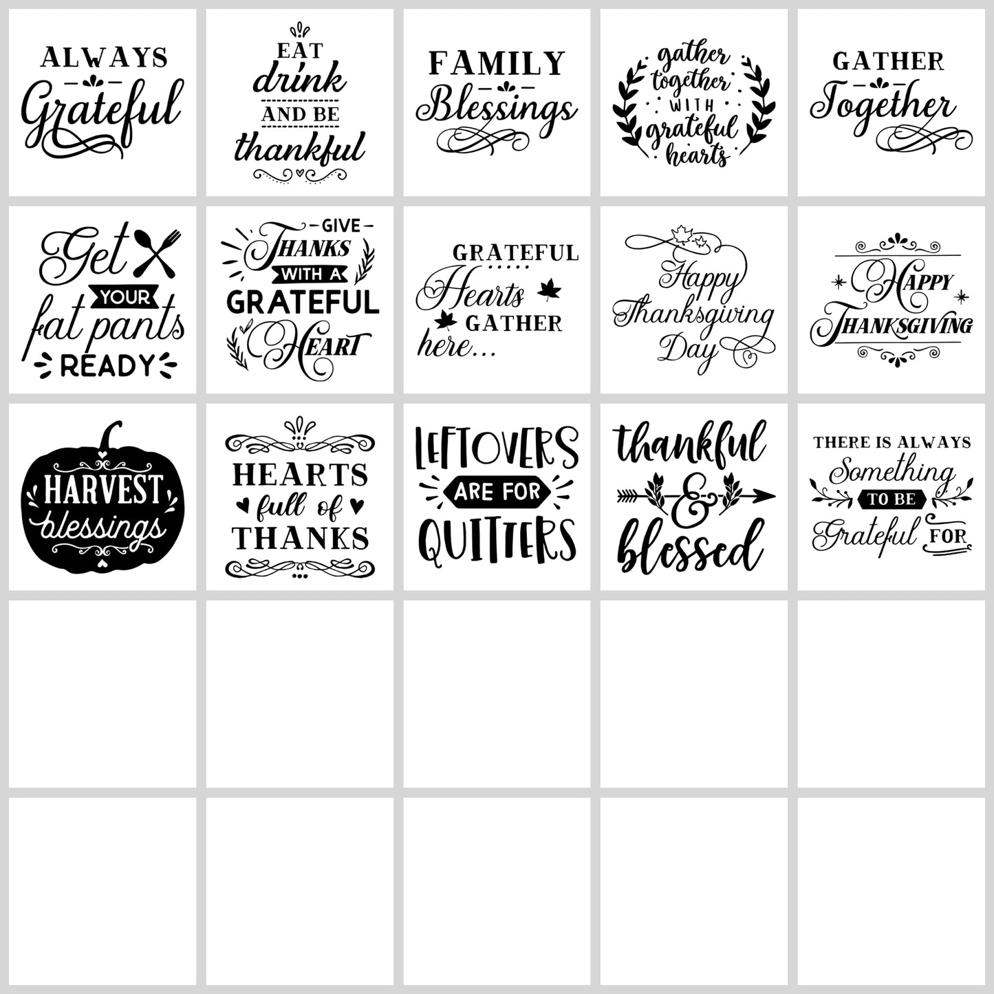 Thanksgiving Sign SVG Bundle | Resell Rights Included