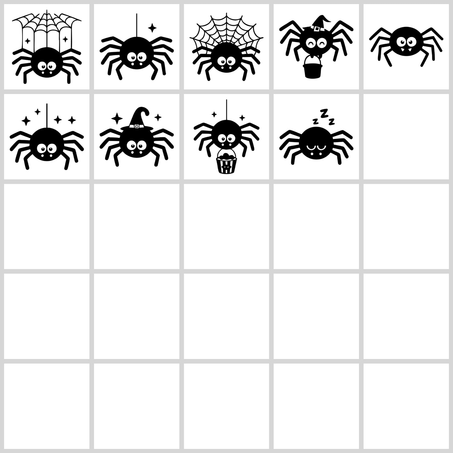 Cute Spider SVG Bundle | Resell Rights Included