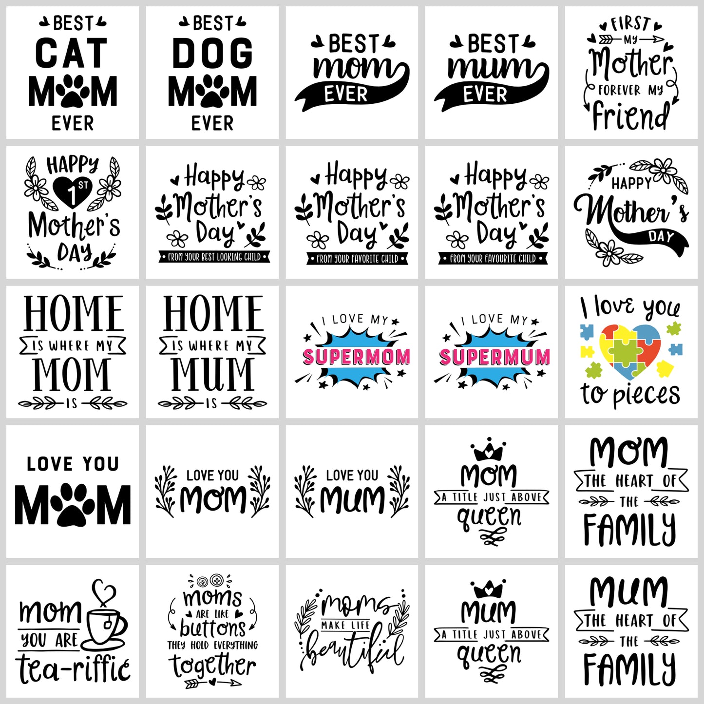 Mothers Day SVG Bundle | Resell Rights Included