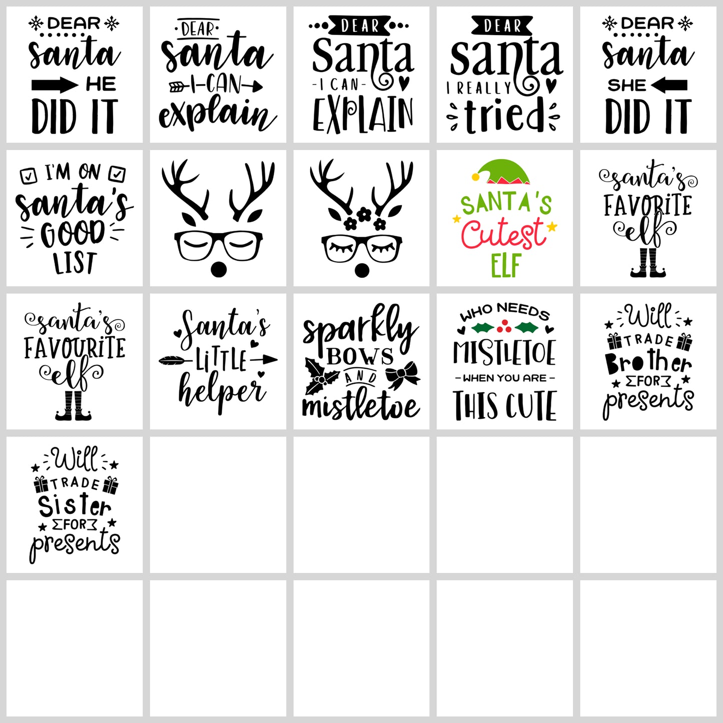 Kids Christmas SVG Bundle | Resell Rights Included