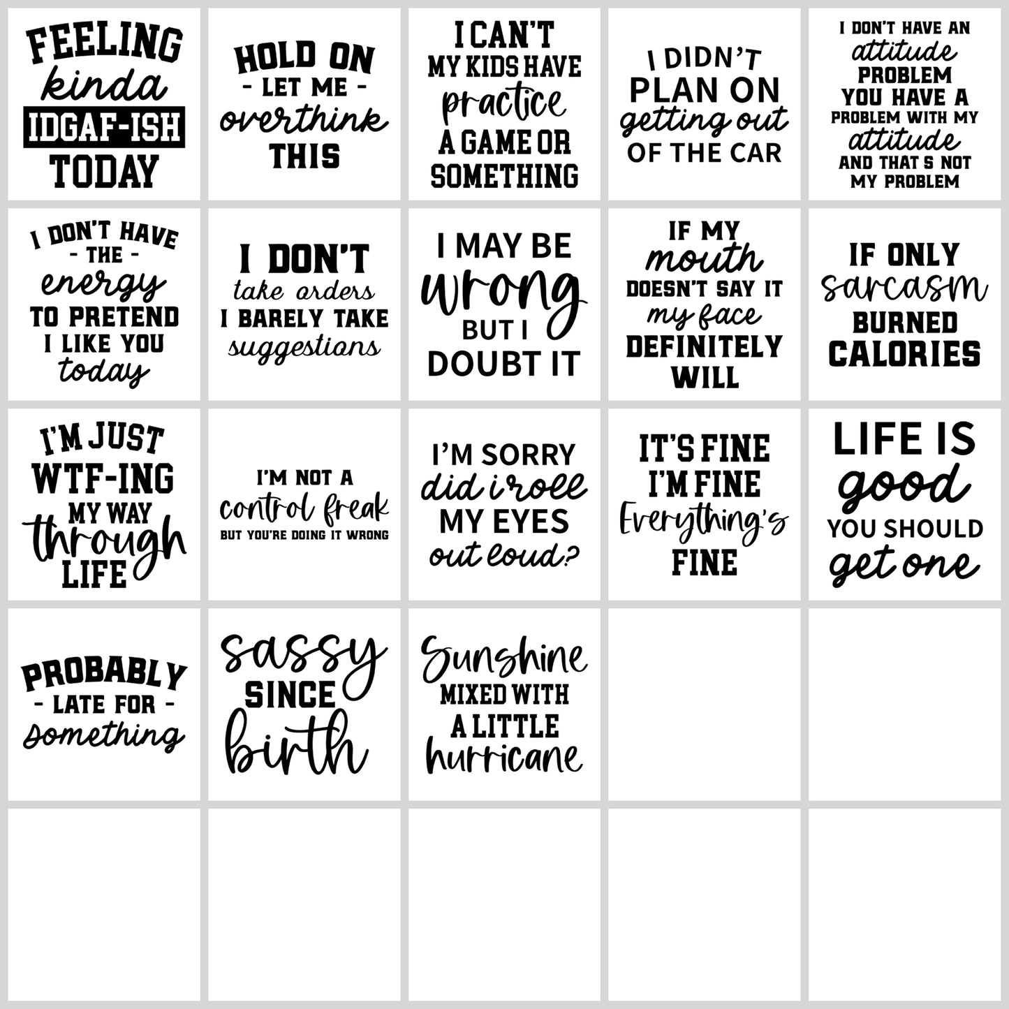 Sarcastic SVG Bundle | Resell Rights Included