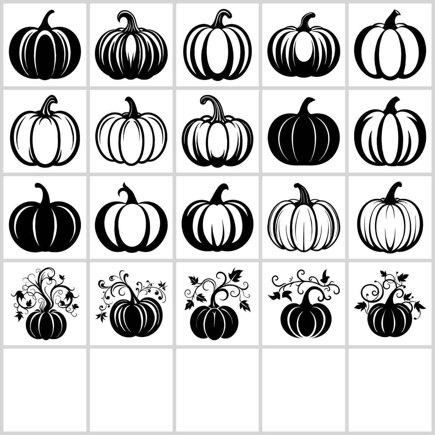 Pumpkin SVG Bundle | Resell Rights Included
