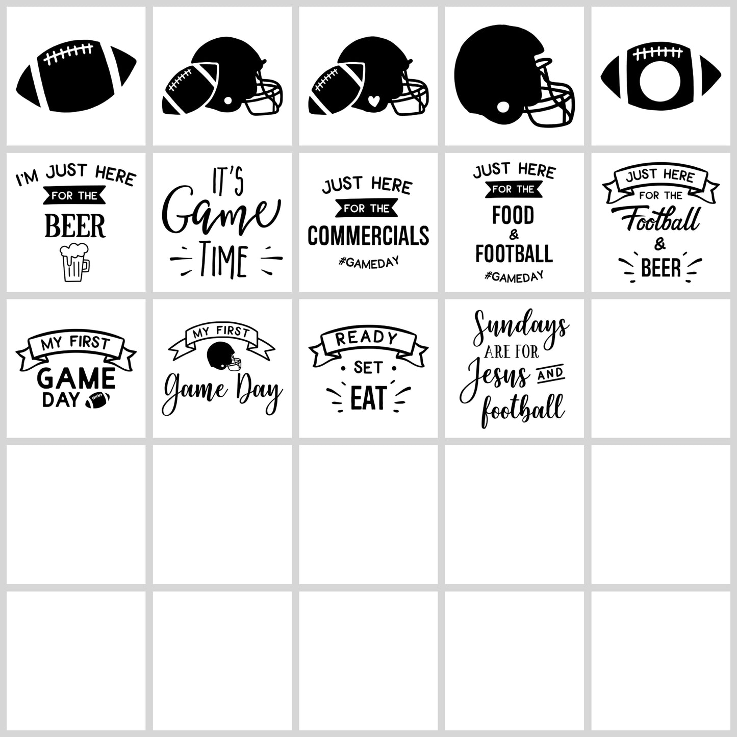 Football SVG Bundle | Resell Rights Included