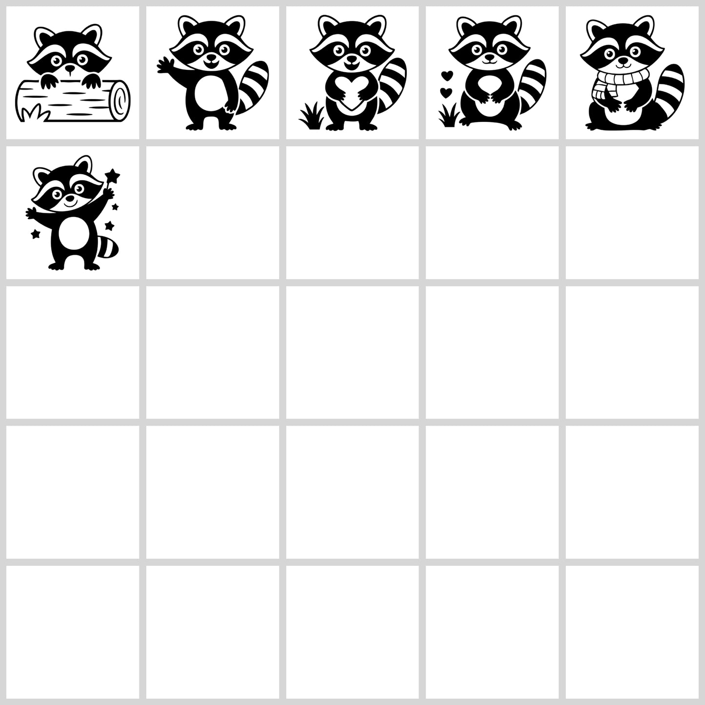 Raccoon SVG Bundle | Resell Rights Included