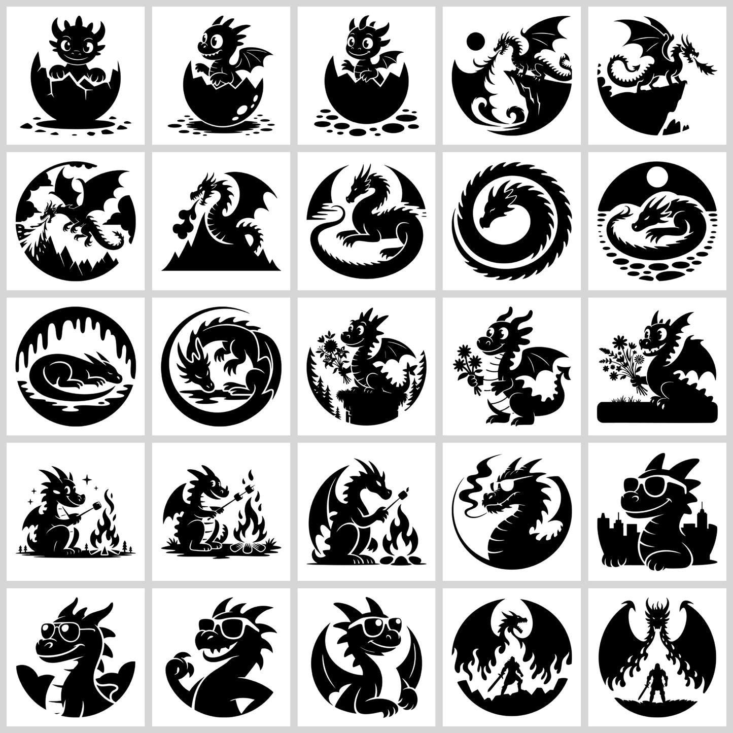Dragon SVG Bundle | Resell Rights Included