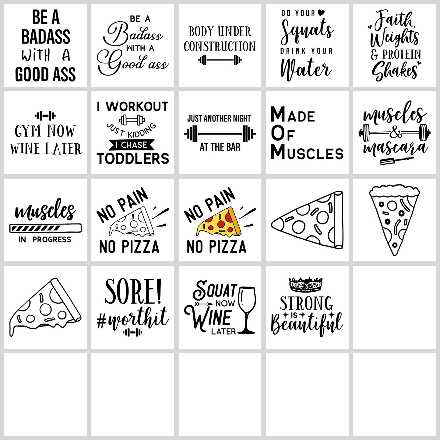 Gym SVG Bundle | Resell Rights Included