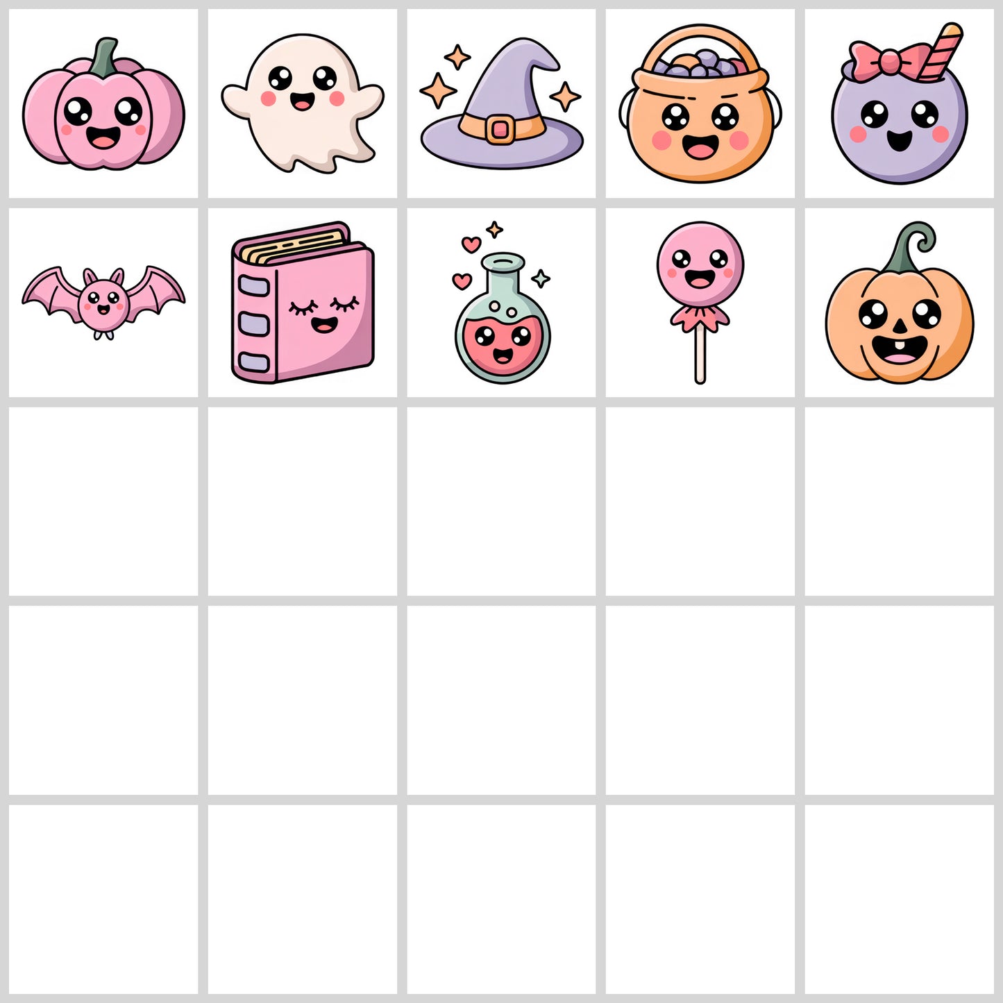 Kawaii Halloween Clipart Pack | Resell Rights Included