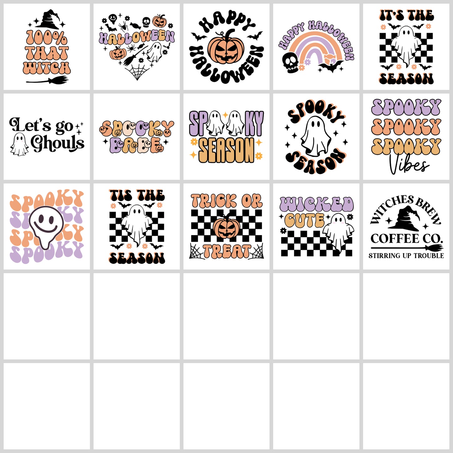 Retro Halloween SVG Bundle | Resell Rights Included