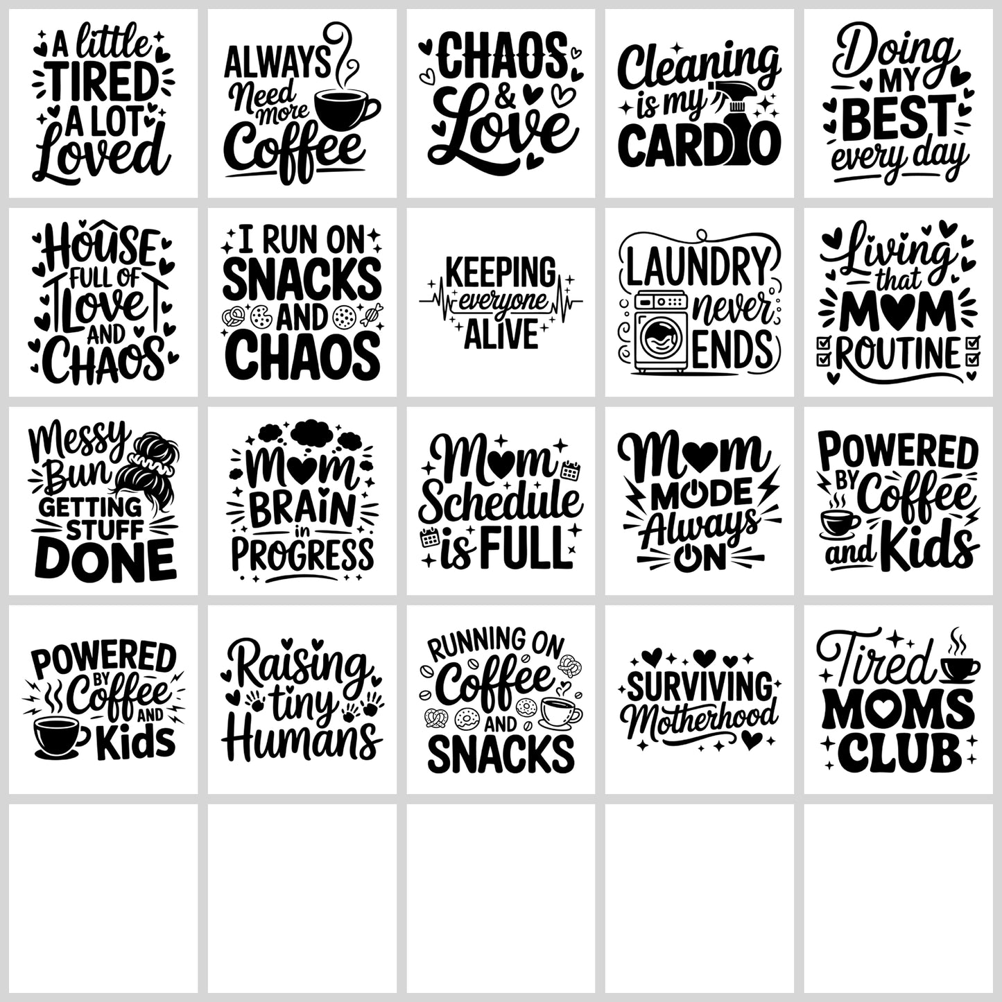 Funny Mom Life SVG Bundle | Resell Rights Included