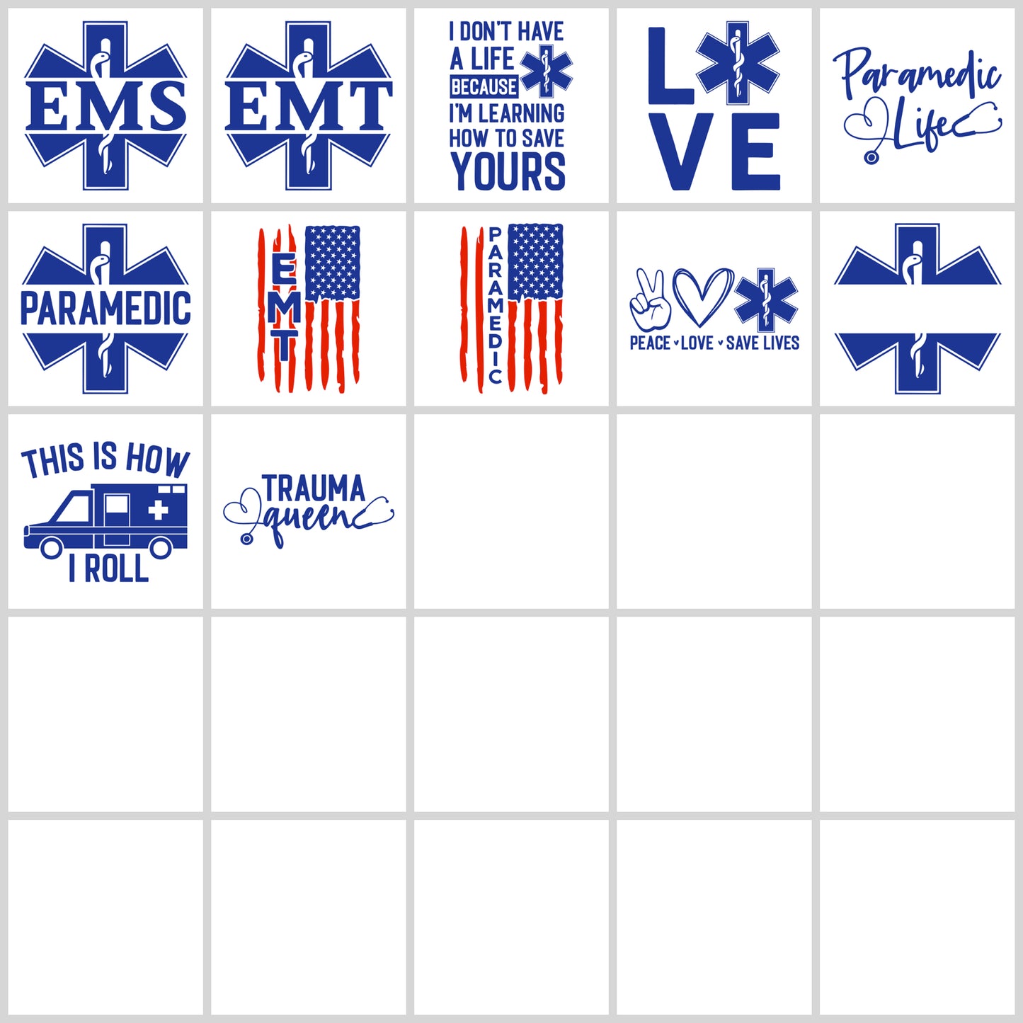 Paramedic EMS EMT SVG Bundle | Resell Rights Included