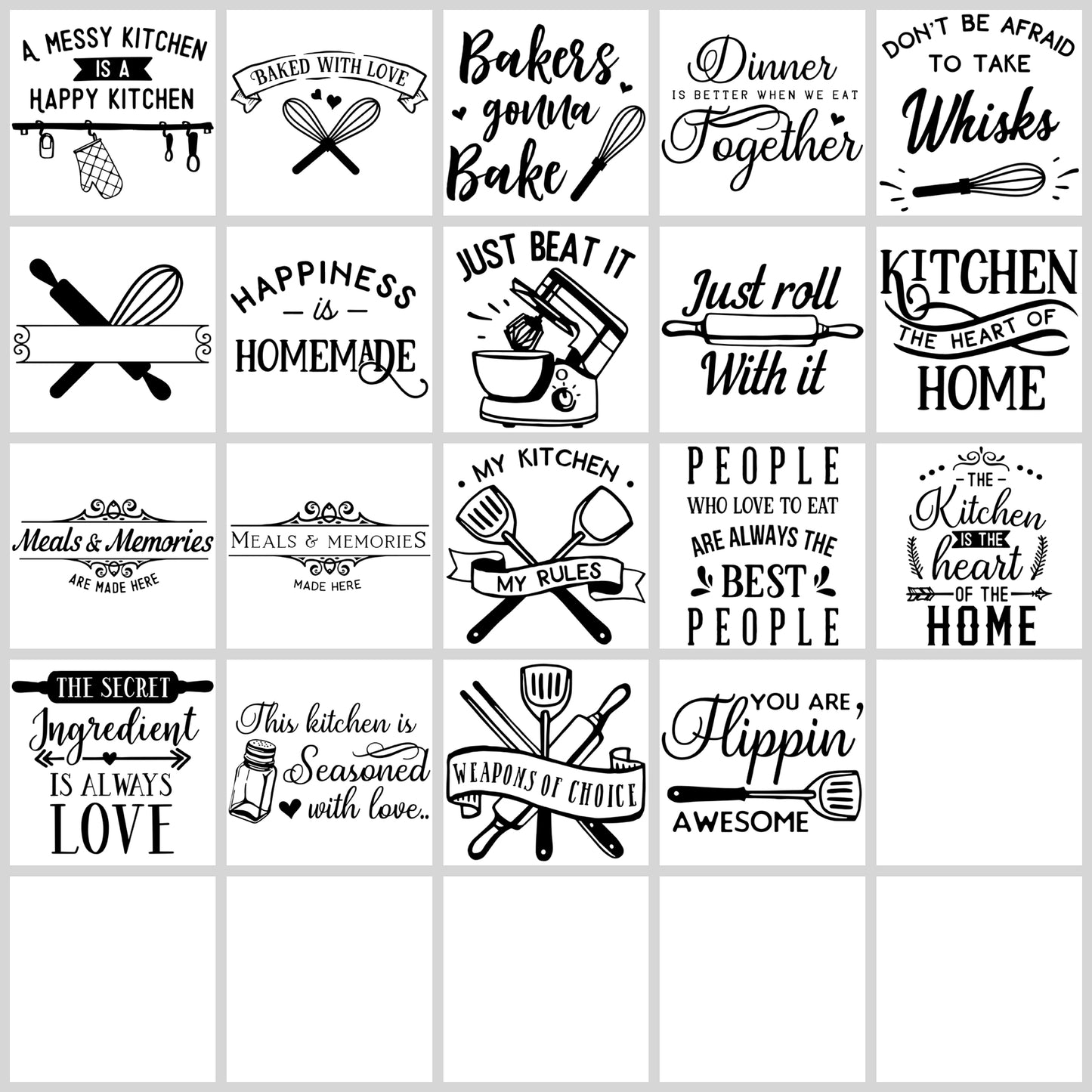 Kitchen SVG Bundle | Resell Rights Included