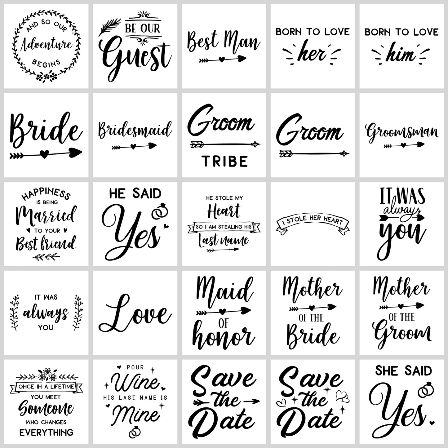 Wedding SVG Bundle | Resell Rights Included