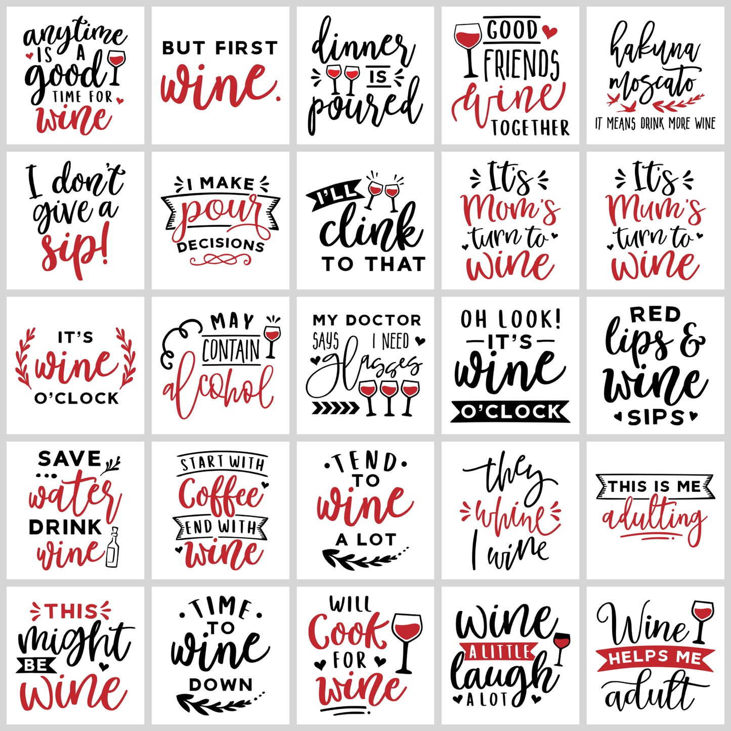 Wine SVG Bundle | Resell Rights Included