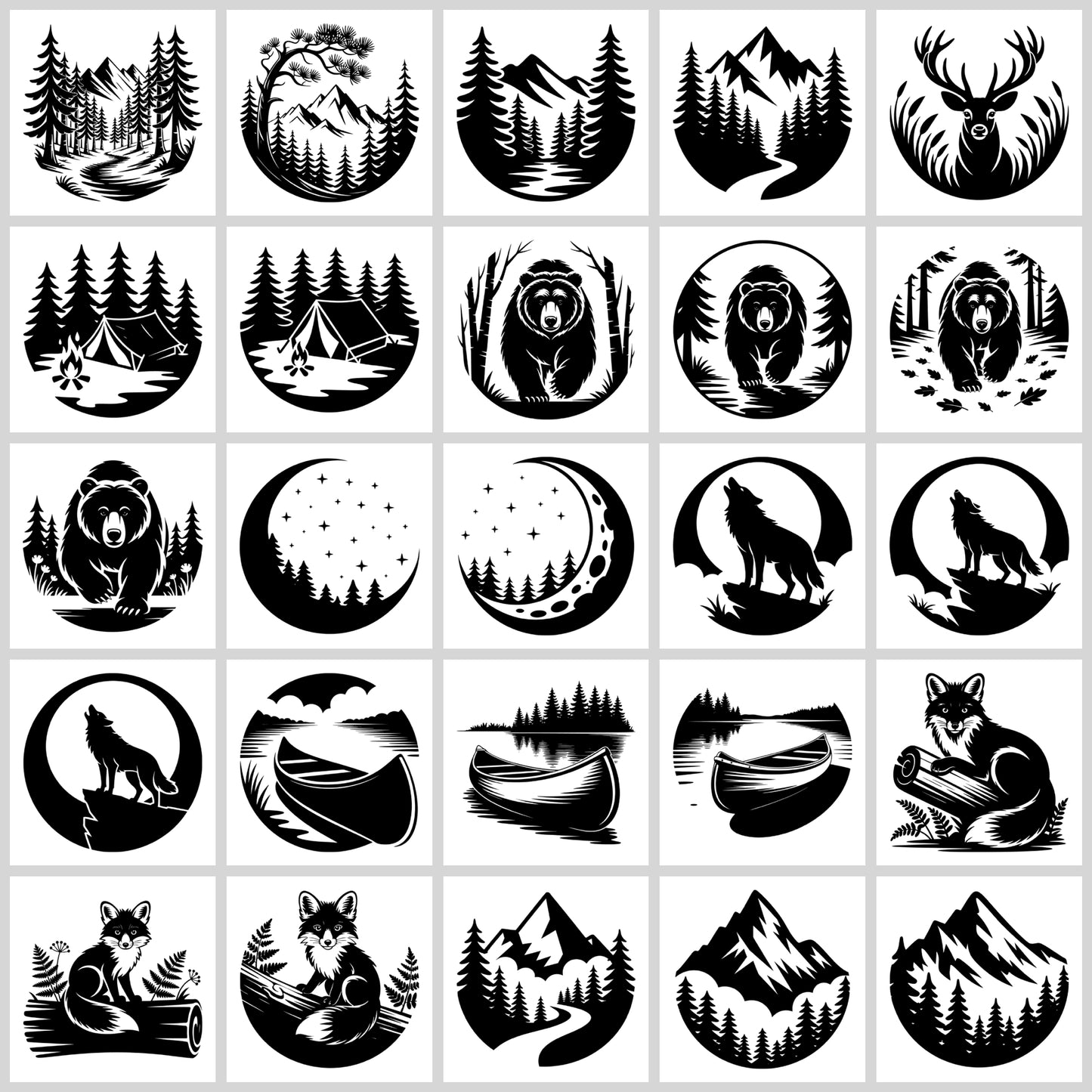 Wilderness SVG Bundle | Resell Rights Included