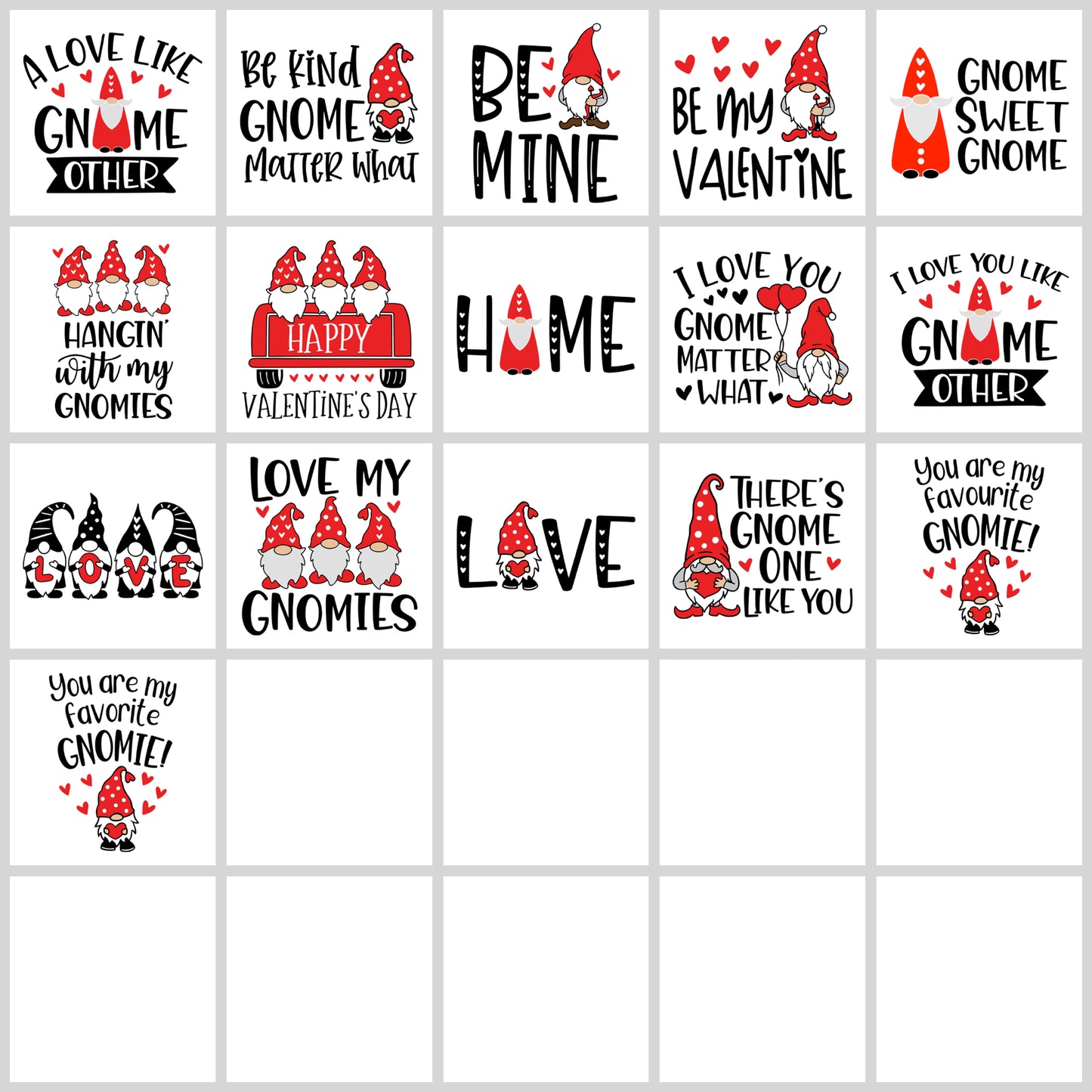 Valentine Gnome SVG Bundle | Resell Rights Included