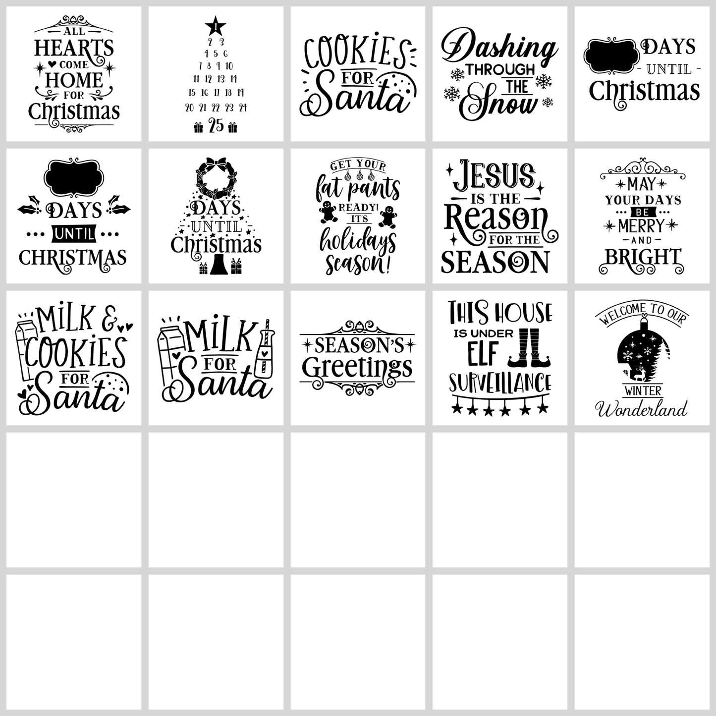 Christmas Sign SVG Bundle | Resell Rights Included