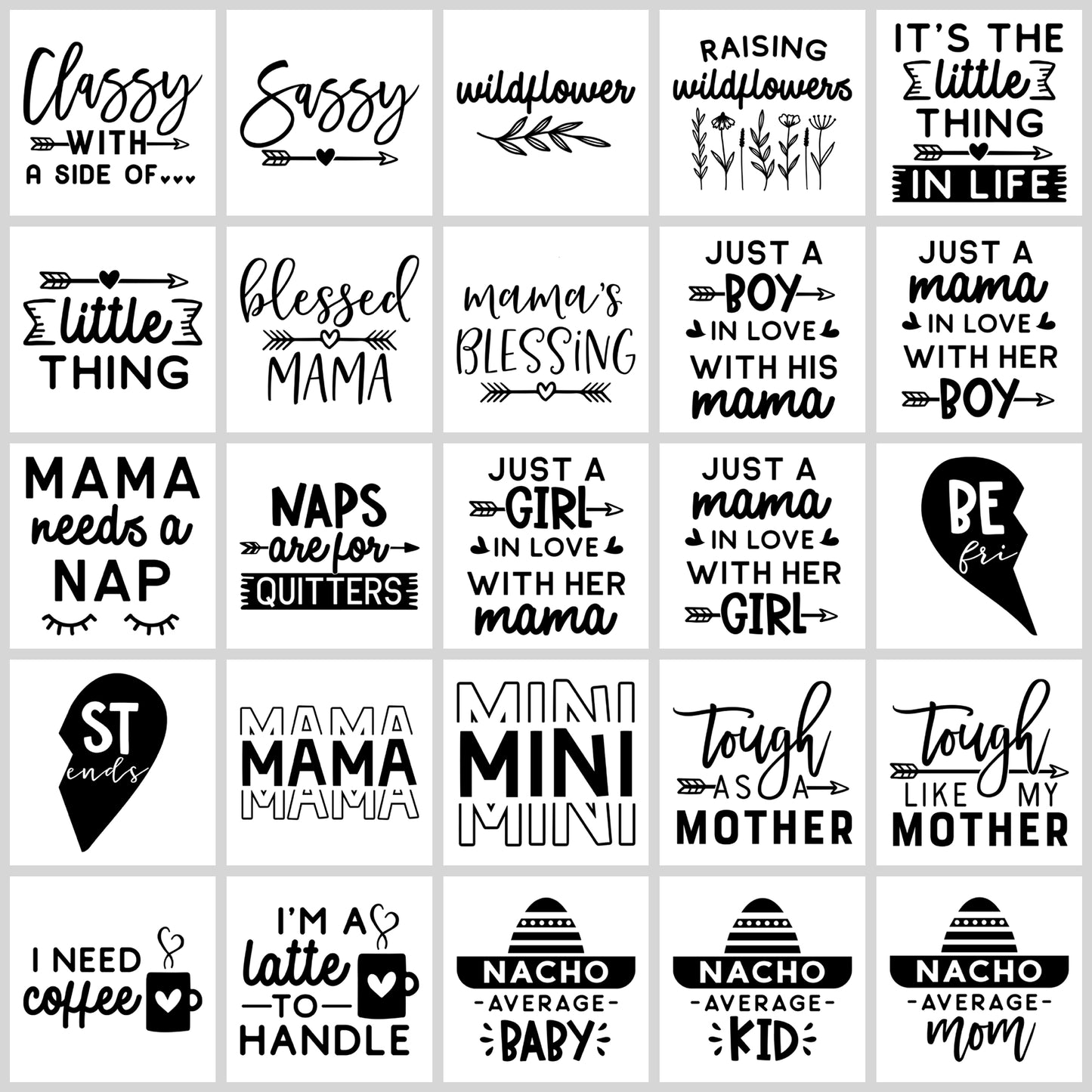 Mommy and Me SVG Bundle | Resell Rights Included