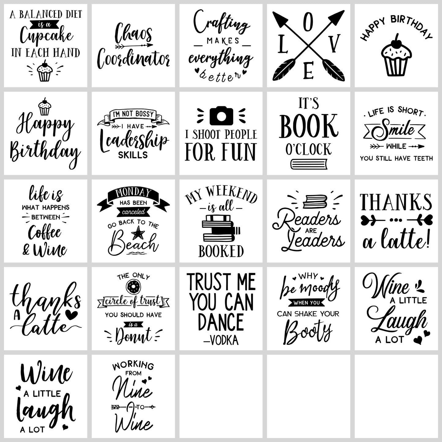 Fun Quotes SVG Bundle | Resell Rights Included