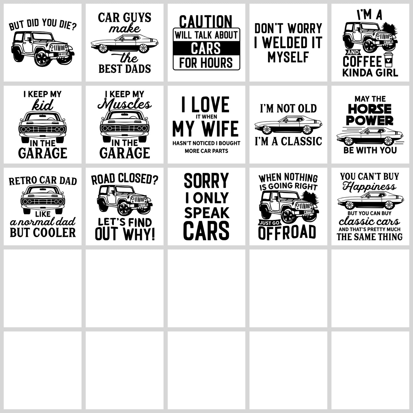Car Lover SVG Bundle | Resell Rights Included