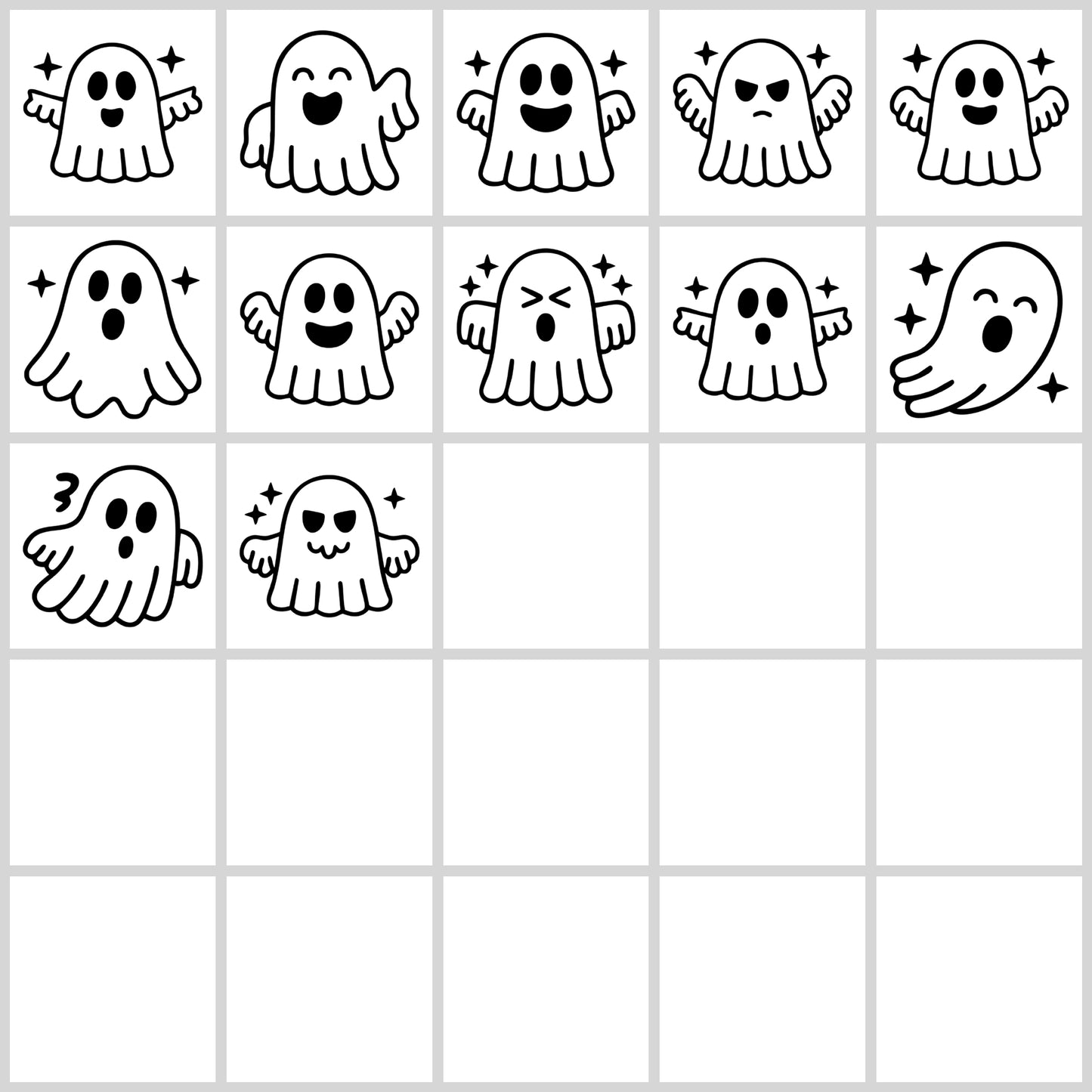 Cute Ghost SVG Bundle | Resell Rights Included