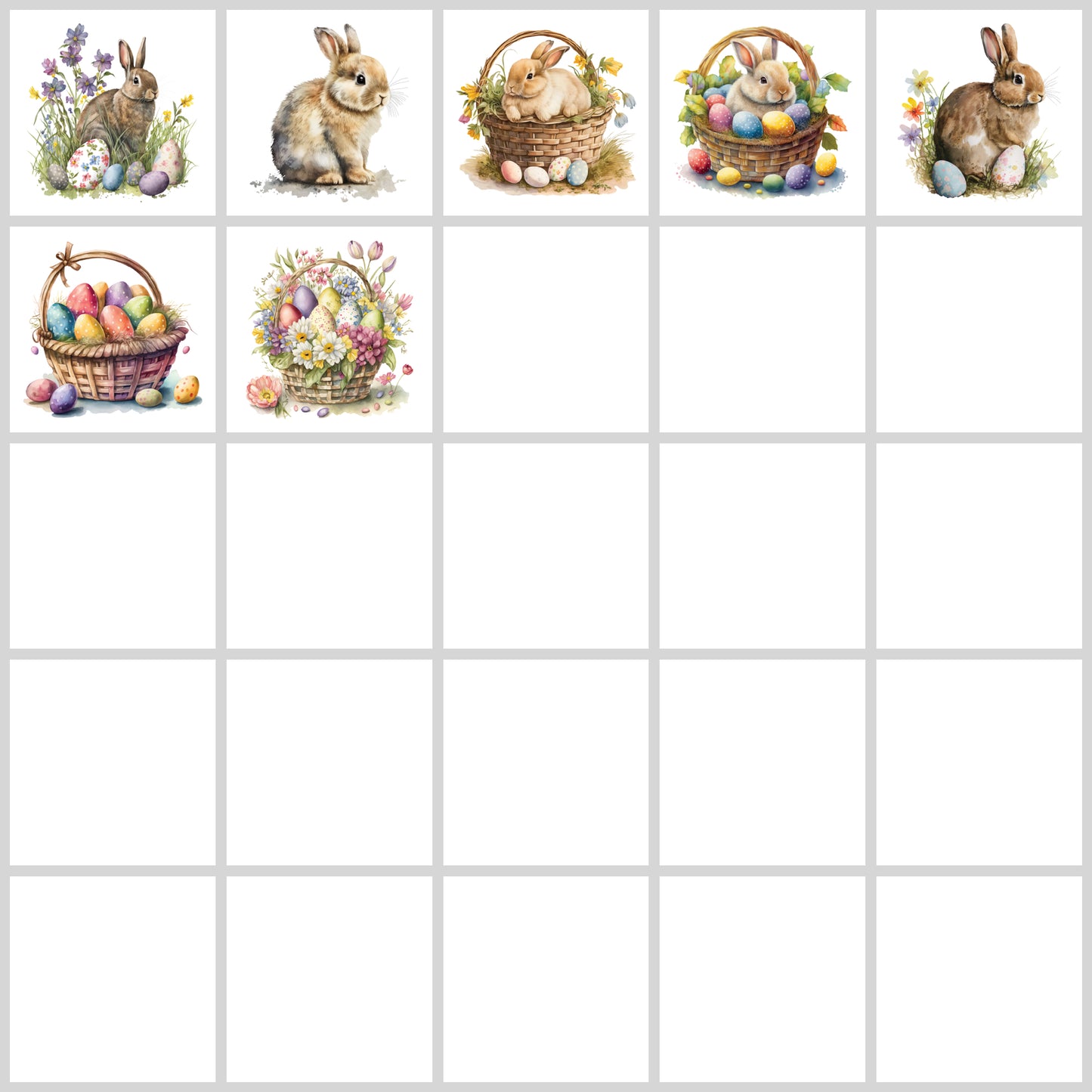 Watercolor Easter Clipart Pack | Resell Rights Included