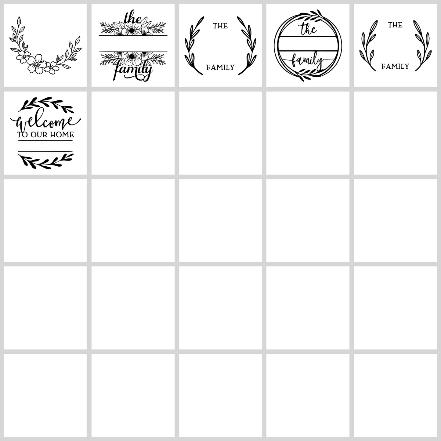 Family Monogram SVG Bundle | Resell Rights Included