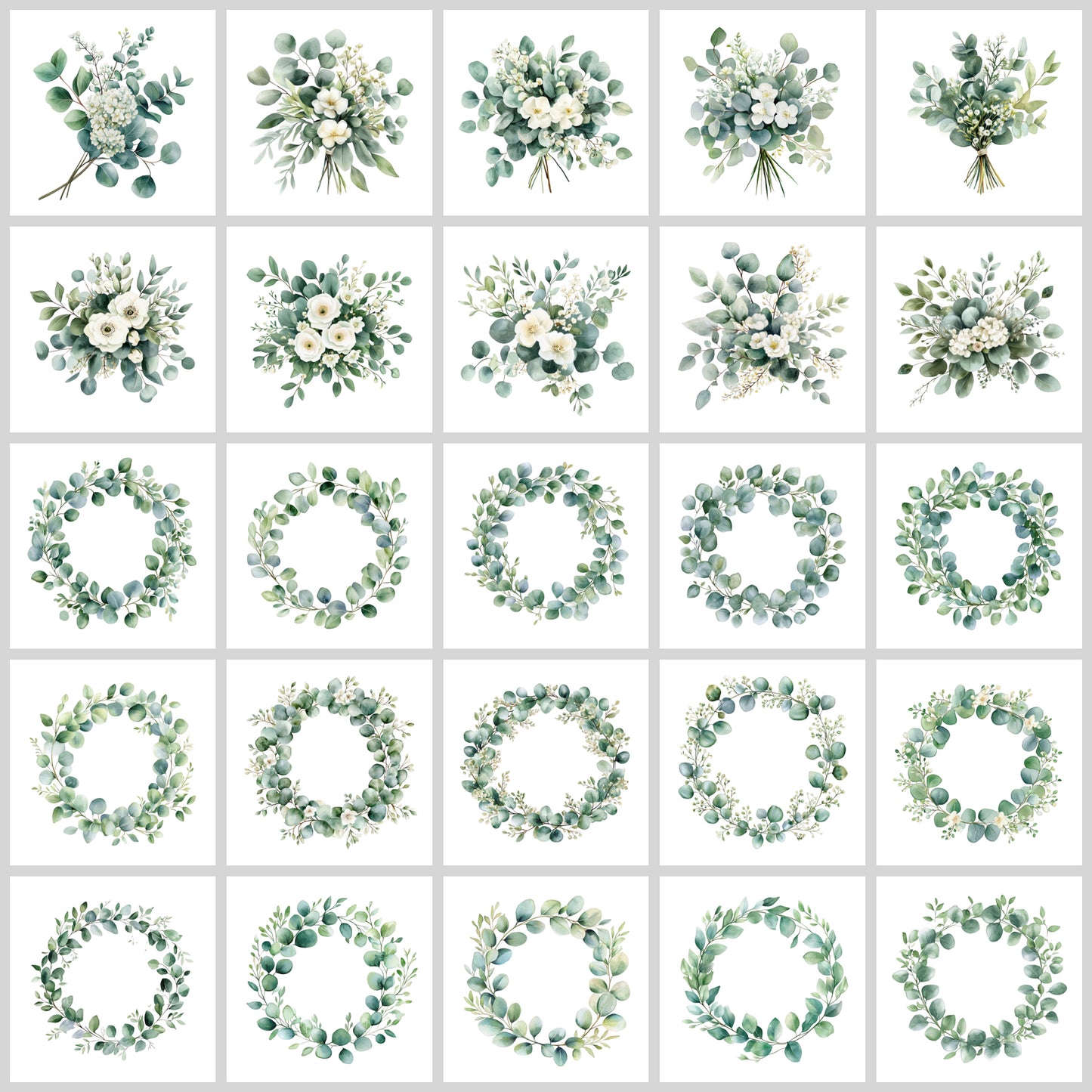 Eucalyptus Clipart Pack | Resell Rights Included
