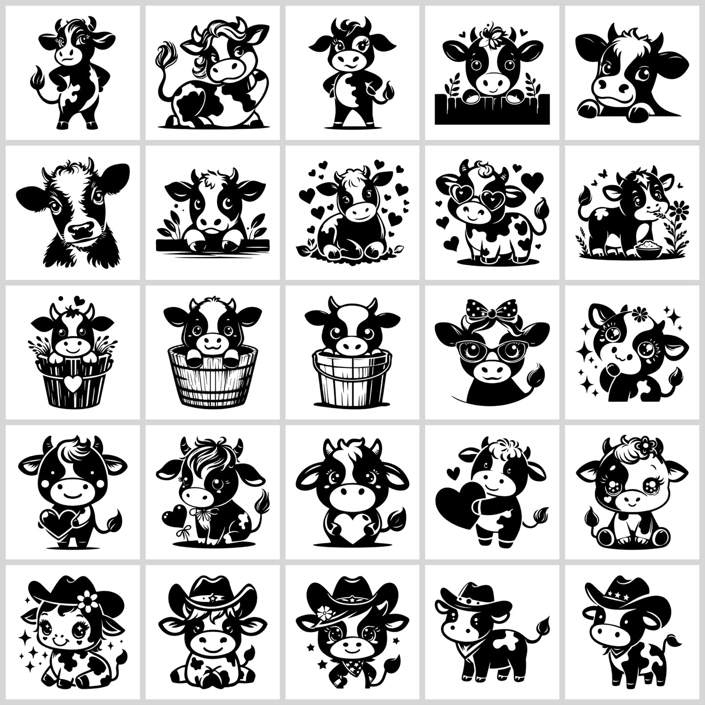 Cow SVG Bundle | Resell Rights Included