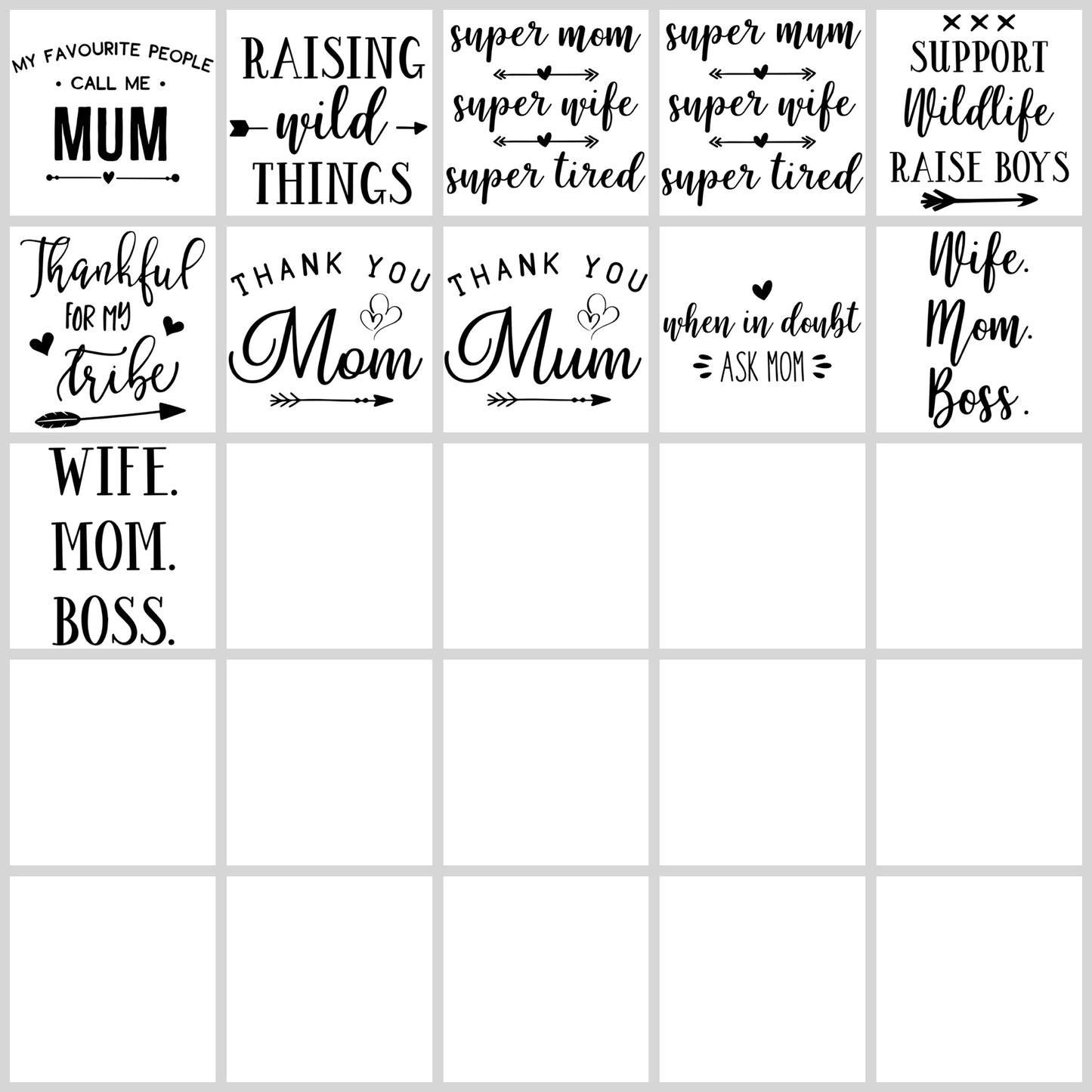 Mom Mum SVG Bundle | Resell Rights Included